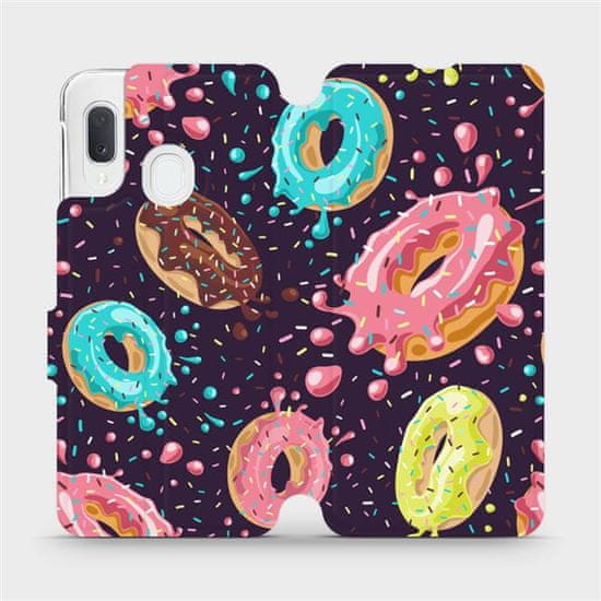 Mobiwear Knížkové flip pouzdro - Samsung Galaxy A20e - VP19S Donutky