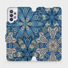 Mobiwear Flipové pouzdro na mobil Samsung Galaxy M32 5G - V108P Modré mandala květy