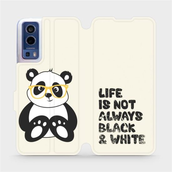 Mobiwear Flipové pouzdro na mobil Vivo Y72 5G / Vivo Y52 5G - M041S Panda - life is not always black and white