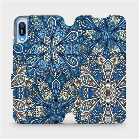 Mobiwear Flipové pouzdro na mobil Huawei Y6 2019 - V108P Modré mandala květy