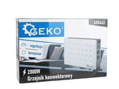 GEKO Konvektor s termostatem MODERN, 2000 W, bílý G80443