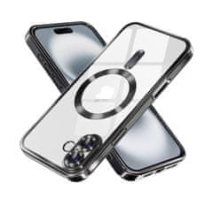 Techsuit Kryt Luxury Crystal MagSafe iPhone 16 černý 132918