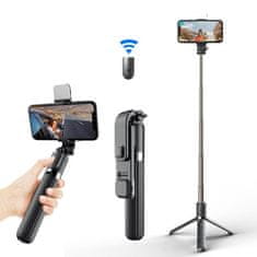 Techsuit Bluetooth tripod selfie tyč L03s černá 132916