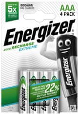 Energizer Nabíjecí baterie AAA / HR03 - 800 mAh EXTREME 4 kusy