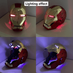 INTEREST Plně automatická elektronická otevírací helma přilba MK5 - IRON MAN.