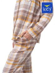 Key Dámské rozepínací pyžamo Key LNS 448 B23 2XL-4XL ecru XXL