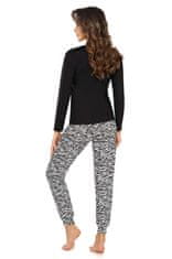 Donna Pyžamo Zebra Long Black - Donna 44