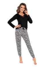 Donna Pyžamo Zebra Long Black - Donna 44