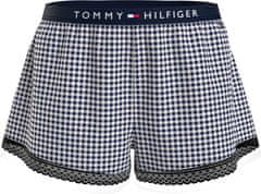 Tommy Hilfiger Dámské pyžamové šortky WOVEN SHORT PRINT UW0UW04944 02G tm. modro-bílé - Tommy Hilfiger M