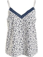 Tommy Hilfiger Dámský pyžamový top WOVEN CAMI PRINT UW0UW05006 02X bílý s potiskem - Tommy Hilfiger M