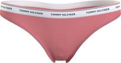 Tommy Hilfiger Dámské tanga 3 PACK UW0UW04894 0R6 růžovo-zelené - Tommy Hilfiger L