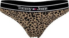 Tommy Hilfiger Dámská tanga UW0UW04999 0HD zvířecí vzor - Tommy Hilfiger M