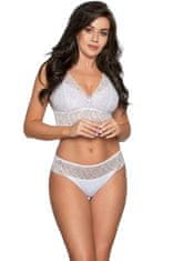 Babell Dámská tanga 183 white - BABELL Bílá XL