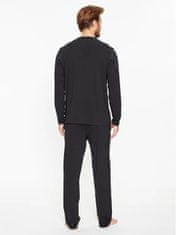 Calvin Klein Pánské pyžamo L/S PANT SET 000NM2510E UB1 černé - Calvin Klein L