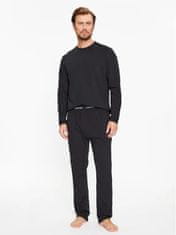 Calvin Klein Pánské pyžamo L/S PANT SET 000NM2510E UB1 černé - Calvin Klein L