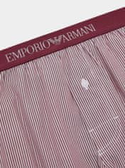 Emporio Armani Pánské trenýrky 110991 3F576 16076 vínové s proužkem - Emporio Armani L