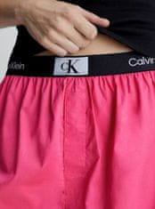 Calvin Klein Dámské pyžamo set 000QS6937EFUD melounová/černá - Calvin Klein M