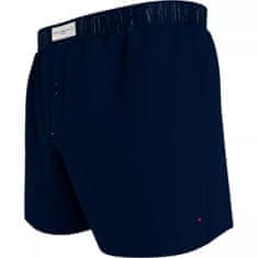 Tommy Hilfiger Pánské trenýrky 3P UM0UM02848 0XU tm. modré/bílé/vínové - Tommy Hilfiger L