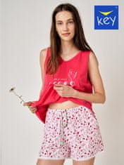 Key Dámské pyžamo Key LNS 798 A24 sz/r S-L Růžová S