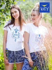 Key Dámské pyžamo Key LNS 575 A24 kr/r S-XL bílá S