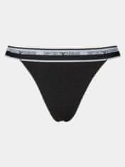 Emporio Armani Dámská tanga 2Pack 164522 4R227 00020 černá - Emporio Armani L