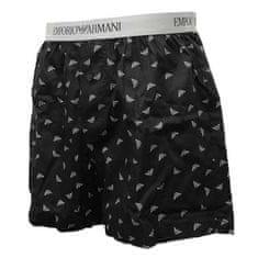 Emporio Armani Pánské trenýrky 110991 4R576 35221 černé s potiskem - Emporio Armani XL