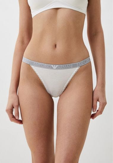 Emporio Armani Dámské tanga 164282 4R221 00010 bílé - Emporio Armani