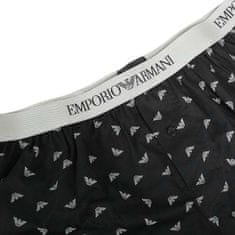 Emporio Armani Pánské trenýrky 110991 4R576 35221 černé s potiskem - Emporio Armani XL