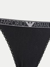 Emporio Armani Dámské tanga 164282 4R221 00020 černé - Emporio Armani S