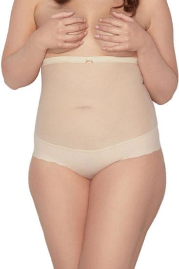 Mitex Dámská stahovací tanga Glam string beige - MITEX