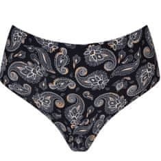 Julimex Dámská tanga Paisley maxi - JULIMEX černá S