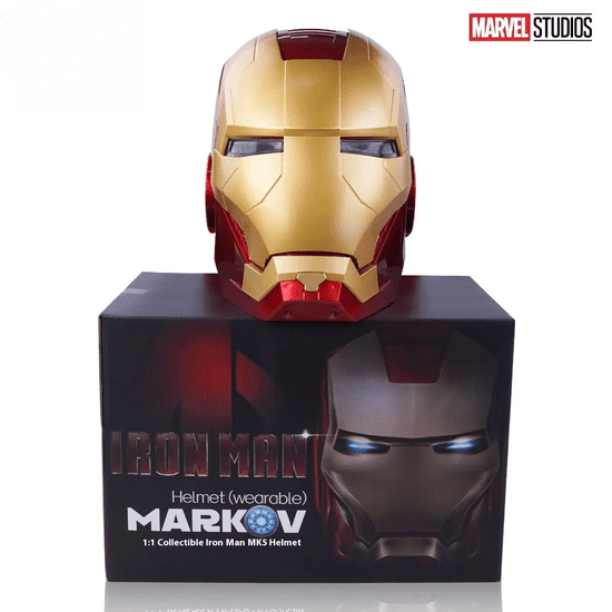 INTEREST  Avengers - Helma Marvel legends Iron man - Svíticí oči se zvuky 1:1.