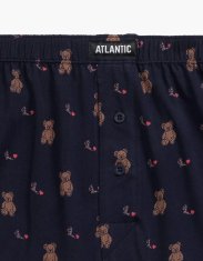 ATLANTIC Pánské boxerky Atlantic 2GMB-008 A'2 S-2XL námořnická modř-červená M