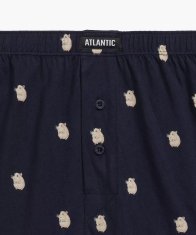 ATLANTIC Pánské boxerky Atlantic 2MBH-003 A'2 S-2XL tmavě modrá a smaragdová L