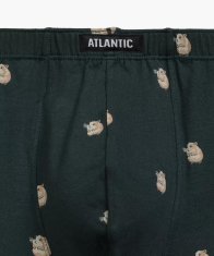 ATLANTIC Pánské boxerky Atlantic 2MHH-001 A'2 S-2XL tmavě modrá a smaragdová XXL