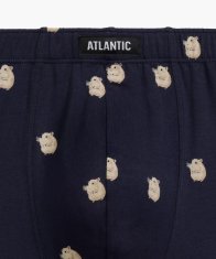 ATLANTIC Pánské boxerky Atlantic 2MHH-001 A'2 S-2XL tmavě modrá a smaragdová XXL