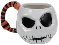 CurePink Keramický 3D hrnek Disney|Nightmare Before Christmas|Ukradené Vánoce: Jack Skellington (400 ml)