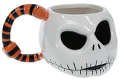 CurePink Keramický 3D hrnek Disney|Nightmare Before Christmas|Ukradené Vánoce: Jack Skellington (400 ml)