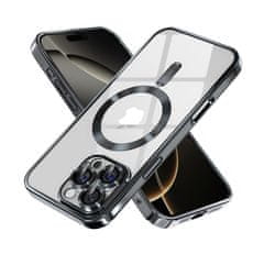 Techsuit Kryt Luxury Crystal MagSafe iPhone 16 Pro černý 132927