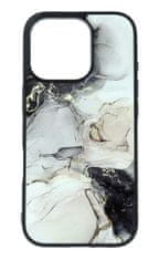 TopQ Kryt Marble iPhone 16 Pro pevný Smoky Cream 132166