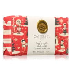 Castelbel vánoční tuhé mýdlo Red Fruits & Cedar, 200g