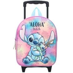 Vadobag Dětský cestovní 3D batoh na kolečkách Stitch a Scrump