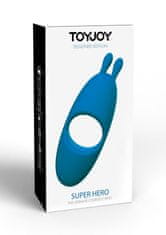 Toyjoy ToyJoy Superhero Couples C-Ring blue vibrační kroužek na penis