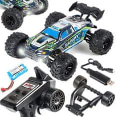 LEBULA RC auto rc 4x4 off-road na dálkové ovládání ve velkém měřítku 1:16 rychle modrá