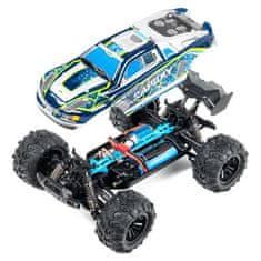 LEBULA RC auto rc 4x4 off-road na dálkové ovládání ve velkém měřítku 1:16 rychle modrá