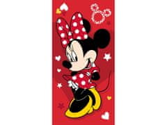 Jerry Fabrics Dětská plážová osuška Minnie Mouse Pretty in Red