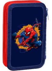 CurePink Školní dvojdílné pouzdro Marvel|Spiderman: Slinger (12 x 20 x 4 cm)