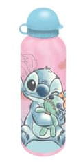 CurePink Svačinový set - láhev a box na svačinu Disney|Lilo & Stitch: Stitch a Scrumps (objem láhve 500 ml|box 17 x 11 x 6 cm)