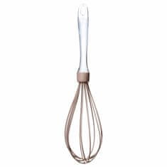 Secret de Gourme Silikonová šlehací metla, taupe barva, 29 cm