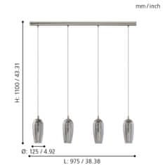 Eglo EGLO Závěsné svítidlo FARSALA 96344